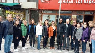 CHP İl başkanı Çalışkan Saruhanlı Akhisar ve Gördes'i ziyaret etti