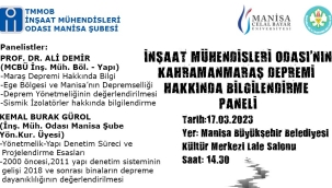 İMO'da deprem paneli