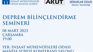 İMO'da deprem semineri
