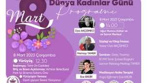 Kadınlar günü kutlama programı açıklandı