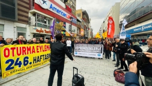 KHK mağdurları oturma eyleminde 246. haftayı doldurdu