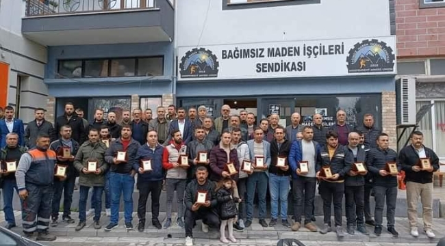 Madencilere ödül