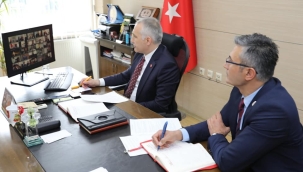 Müdür Öztürk sat-2 tipi şap hastalığı çevrim içi toplantıya katıldı