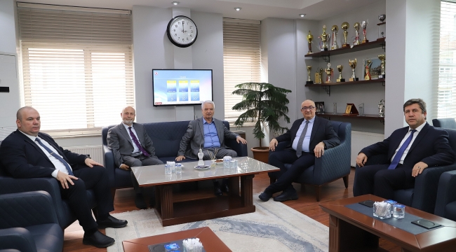 Rektör Ataç'tan başkan Bilgin'e ziyaret