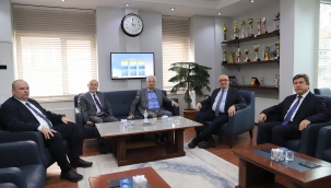 Rektör Ataç'tan başkan Bilgin'e ziyaret