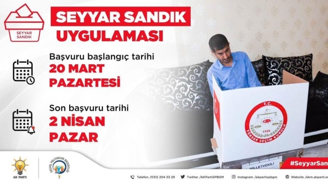 Sandık vatandaşın ayağına geliyor