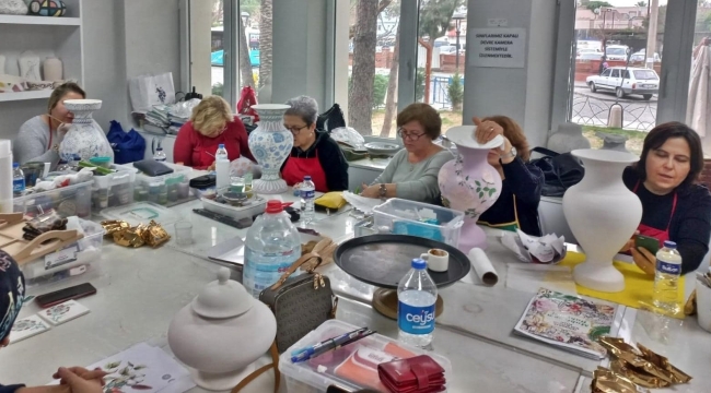Uğur Mumcu kültür ve sanat merkezi kursiyerlerin akınına uğradı