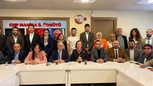 Aday Kavaf CHP il yöneticileriyle tanıştı