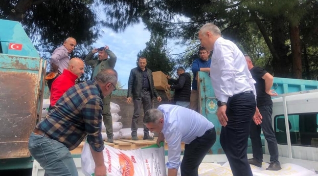 Afet bölgesine gıda desteği sürüyor