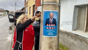 Akhisar Kılıçdaroğlu afişleriyle donatıldı