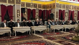 AKP yöneticileri seçim toplantısı yaptı