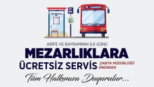 Alaşehir'de mezarlıklara ücretsiz servis