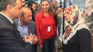 Balaban,esnafları ziyaret etti,vatandaşların sorularını yanıtladı