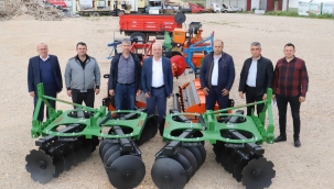 Başkan Bilgin'den üreticilere ekipman desteği