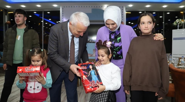 Başkan Bilgin, öksüz ve Yetim çocukları sevindirdi