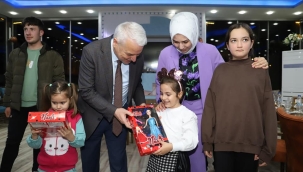 Başkan Bilgin, öksüz ve Yetim çocukları sevindirdi