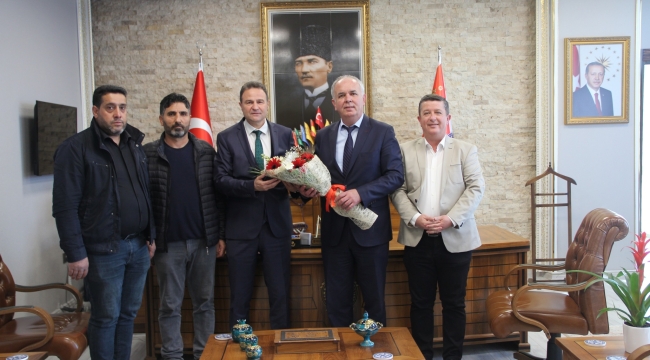 Başkanlar müdür Gezer'i ziyaret etti