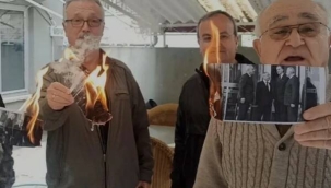 DSP Genel Başkanı Aksakal'ı yaktılar