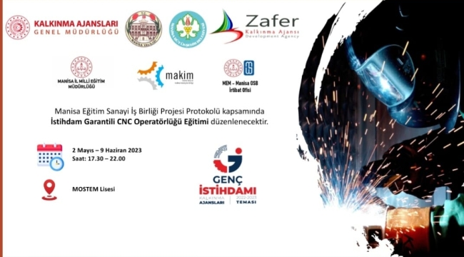 İstihdam garantili CNC operatörlüğü eğitimi