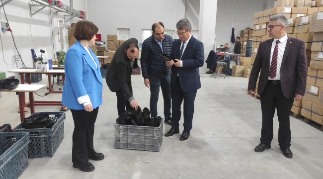 OSB yönetiminden üretime geçen işyerlerine ziyaret