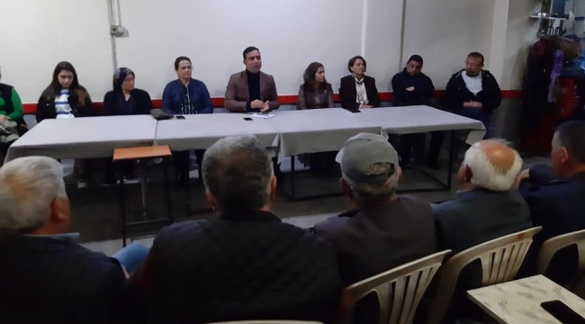 Sarıgöl'de CHP 10 mahallede seçim toplantısı yaptı