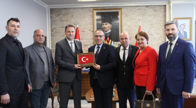 STK yöneticileri müdür Gezer'i ziyaret etti.