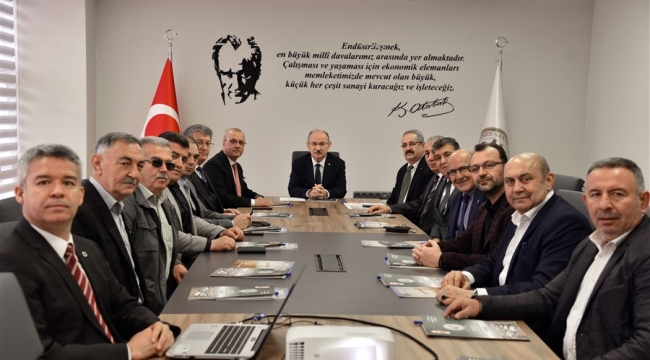 Toplantıda sanayicilerin sorunları ele alındı