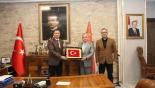 Uşak vali vekili Bağcı,müdür Gezer'i ziyaret etti