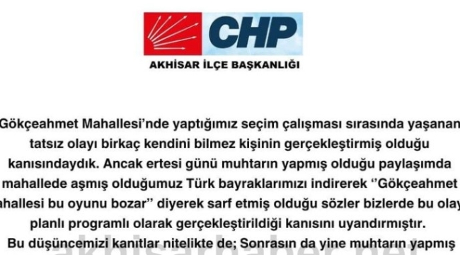 Akhisar'da CHP'lilere saldırı