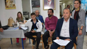 AKP il başkanlığında,CHP ilçe başkanlığında seçimi takip etti