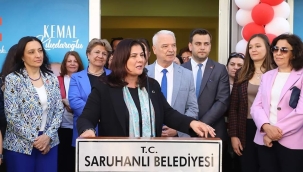 Aydın belediye başkanı Çerçioğlu Saruhanlı'da