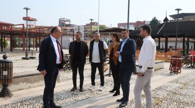 Başkan Akın,kent içi çalışmaları denetledi