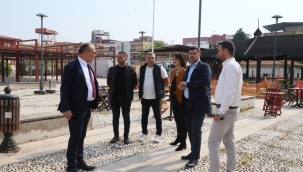 Başkan Akın,kent içi çalışmaları denetledi