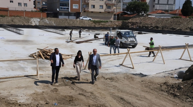 Başkan Akın yatırımları gezdi