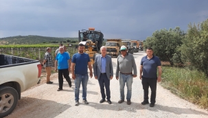 Başkan Bilgin Yılmaz ve Kemiklidrede incelemelerde bulundu