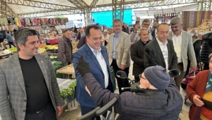 Başkan Dutlulu cuma pazarını gezdi