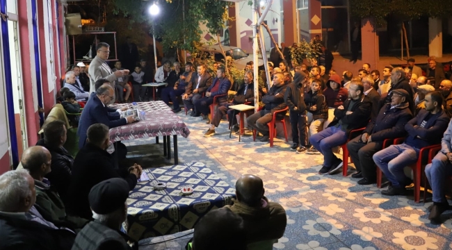 Başkan Öküzcüoğlu ve Akın Sarıgöl'de seçim çalışmasına katıldı