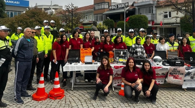 Bilgilendirme çalışmalarına kaymakam Sağlam'da katıldı