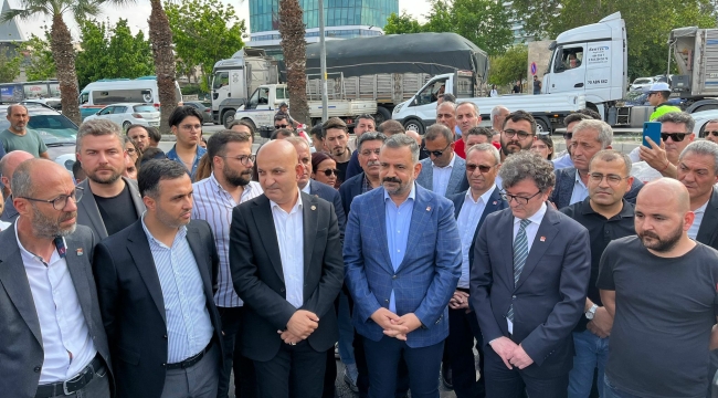 CHP'den AKP il başkanlığına siyah çelenk
