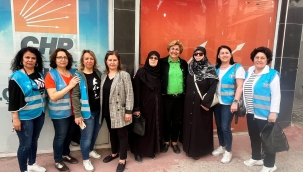 CHP ve Saadet partili kadınlardan ev-ev ziyaret