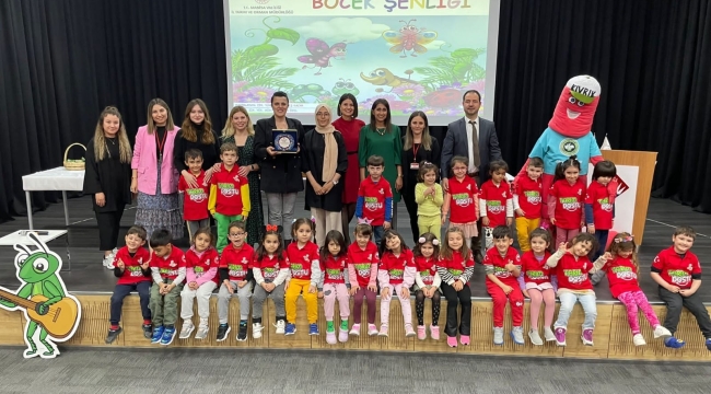 Çocuklara böcekleri seviyorum, doğayı koruyorum eğitimi