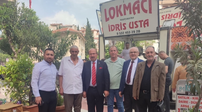 Lokma hayrına başkan Akyüz'de katıldı