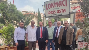 Lokma hayrına başkan Akyüz'de katıldı