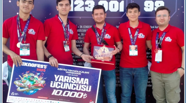MOSTEM lisesi teknofestte 3.kez şampıyon oldu