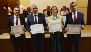 Parti çalışmasında olan Özel mazbata alımına katılmadı