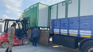 STSO'dan Hatay'a 42 adet WC-Duş konteyner yardımı