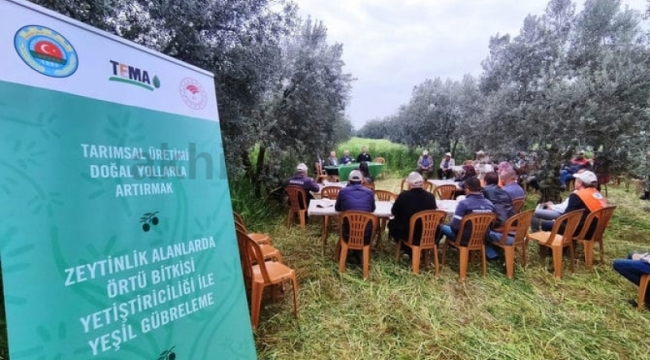 TEMA'dan üreticilere yeşil gübreleme eğitimi