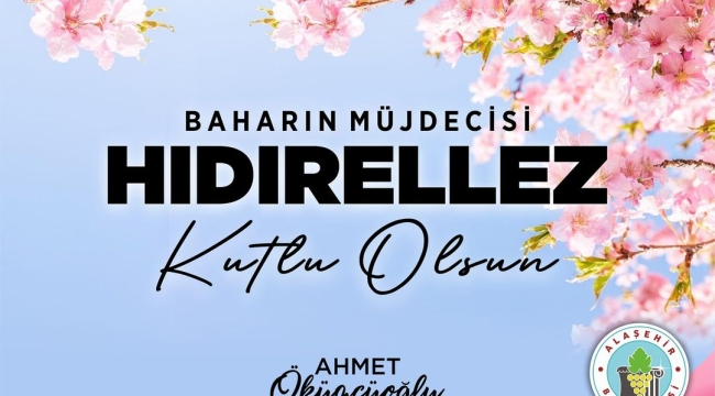 Tüm vatandaşlarımızın hıdırellezini kutluyoruz 