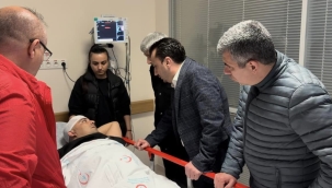 Yaralı madencileri ilk CHP'liler ziyaret etti