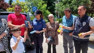 Ailelere ve öğrencilere broşür dağıtıldı